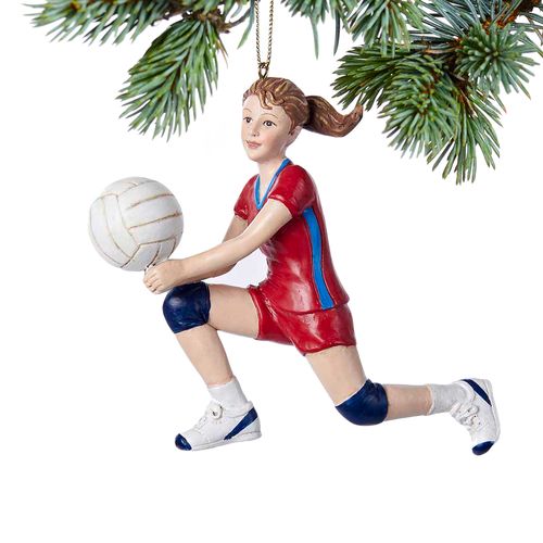 Personalized Volleyball Girl Christmas Ornament