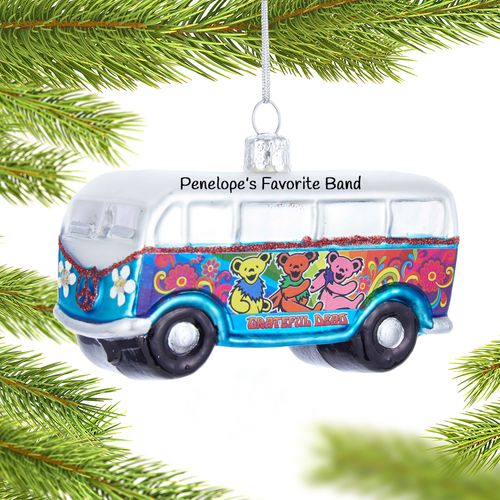 Personalized Grateful Dead Bus Christmas Ornament