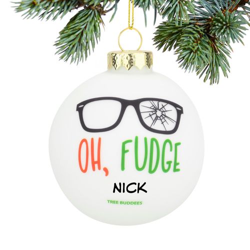 Personalized Oh Fudge Christmas Ornament