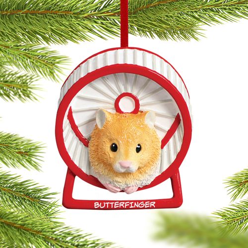 Personalized Hamster Christmas Ornament