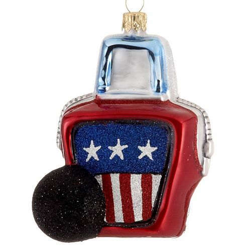 Personalized Patriotic Bowling Bag Christmas Ornament
