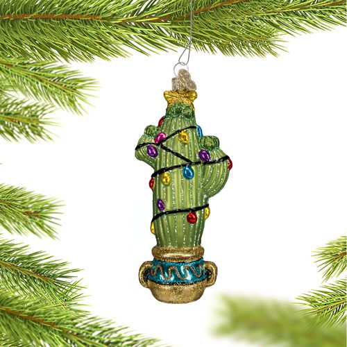 Christmas Cactus Christmas Ornament