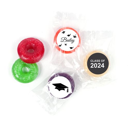 Graduation Personalized LifeSavers 5 Flavor Hard Candy Tossed Caps