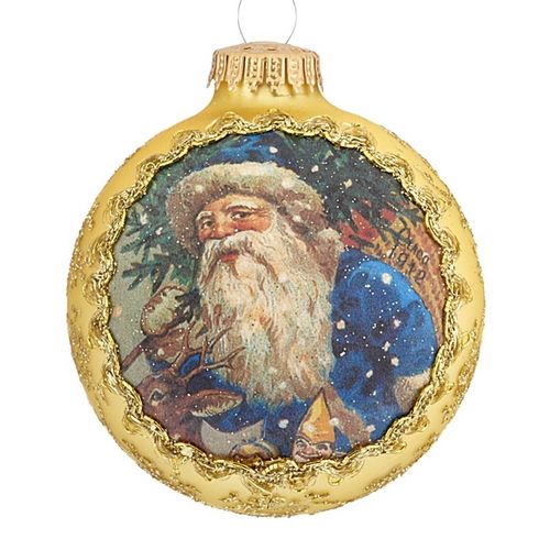 2019 Dated Santa on Silk (1912 Sint Niklaes) Christmas Ornament