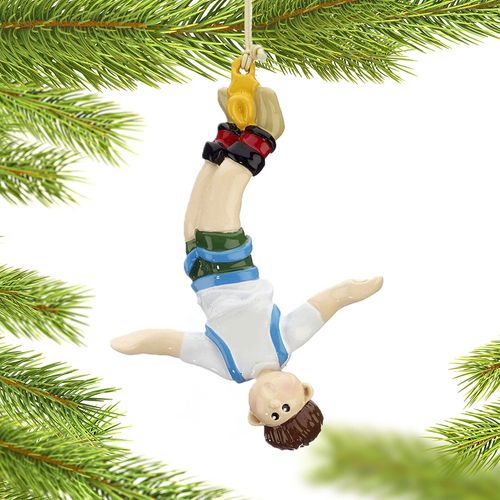 Bungee Jumper Male Christmas Ornament