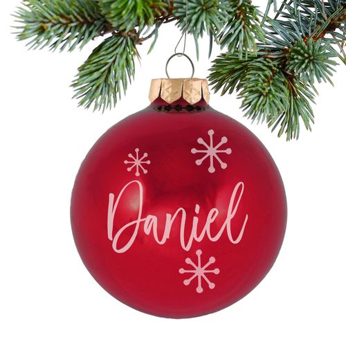 Personalized January Birthstone Christmas Ornament