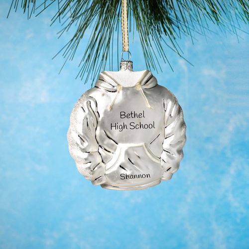 Personalized Hoodie Sweatshirt Christmas Ornament