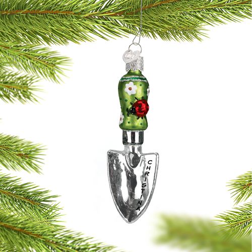 Personalized Garden Trowel Christmas Ornament