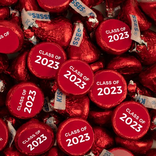 Red Graduation Class of Hershey's Kisses Candy