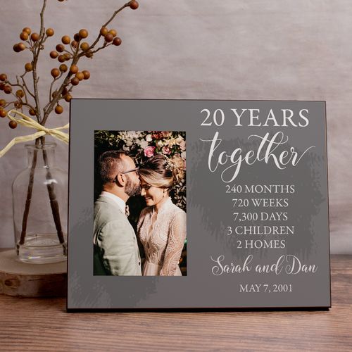 Personalized Picture Frame Wedding Anniversary List