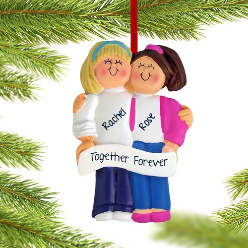 Personalized Couple Christmas Ornament