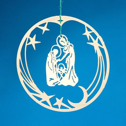 Circle Nativity Scene Christmas Ornament