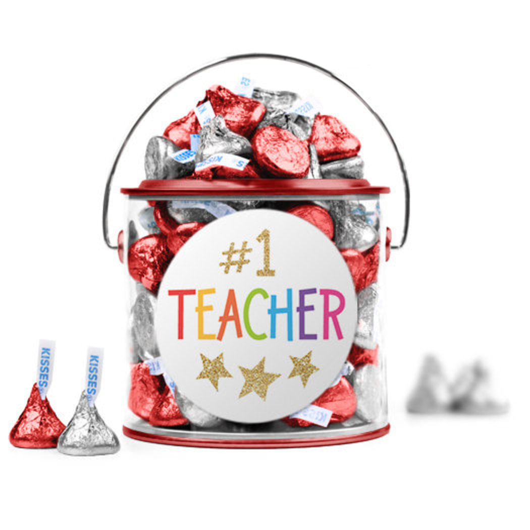 Bonnie Marcus Collection Teacher Appreciation Gold Star Red Paint Can