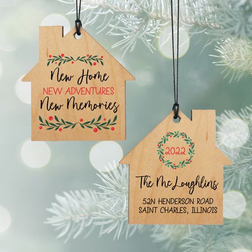 Personalized New Home, New Adventures Christmas Ornament