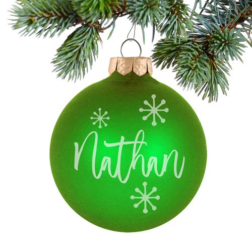 Personalized August Birthstone Christmas Ornament