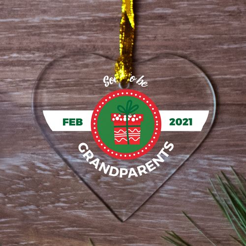 Personalized Soon to Be Grandparents Christmas Ornament