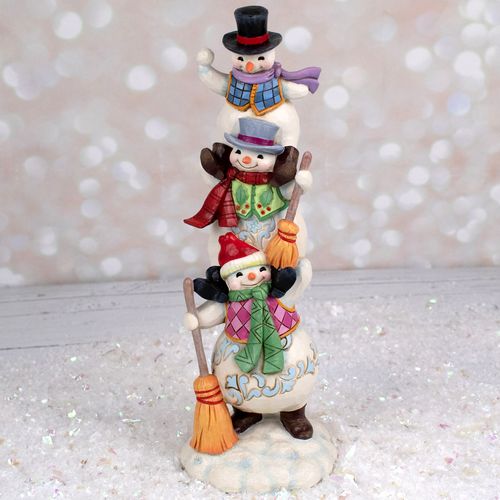 Jim Shore Three Stacked Snowmen Tabletop Christmas Ornament