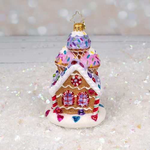 Christopher Radko Sprinkled Sundae Chalet Christmas Ornament