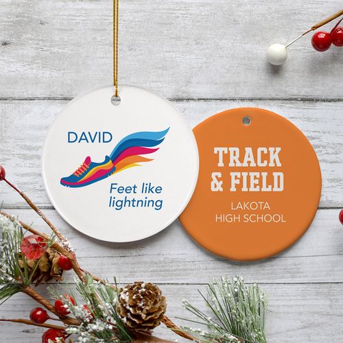 Track Christmas Ornament 