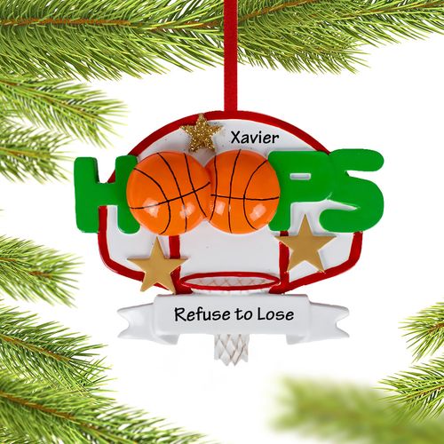 Personalized Basketball Christmas Ornament