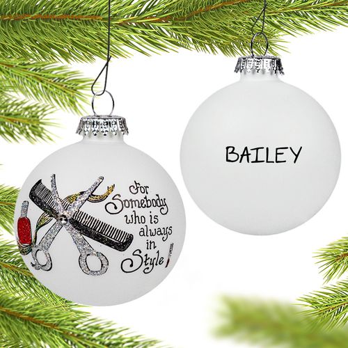 Personalized Always In Style Christmas Ornament