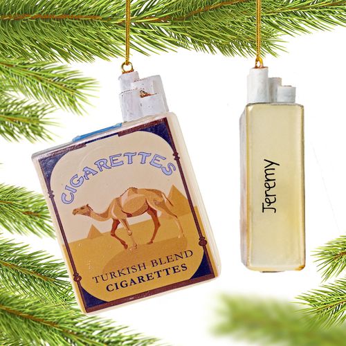 Personalized Camel Cigarettes Christmas Ornament