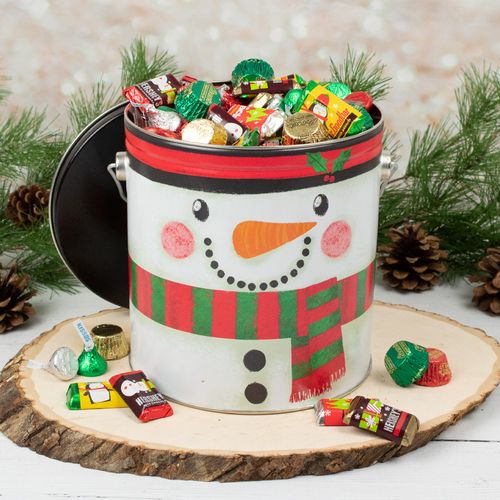 Happy Snowman Hershey's Holiday Mix 3.7 lb Tin