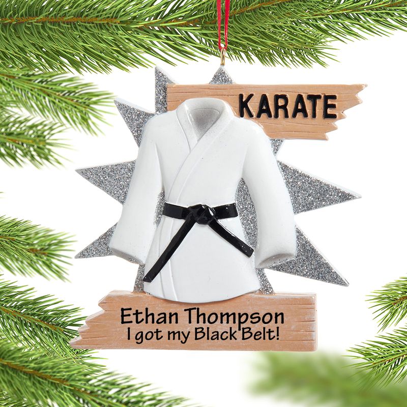 Personalized Karate Christmas Ornament Personalized Christmas