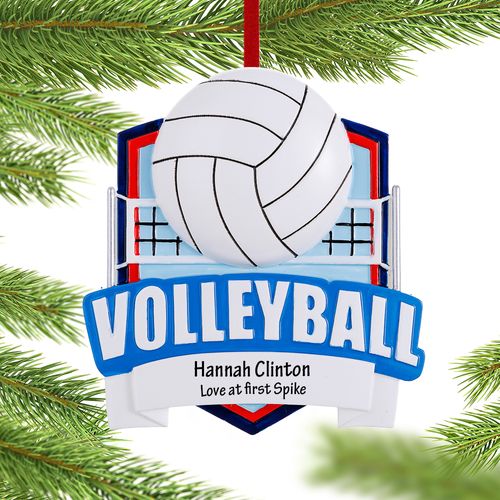 Personalized Volleyball Net Christmas Ornament
