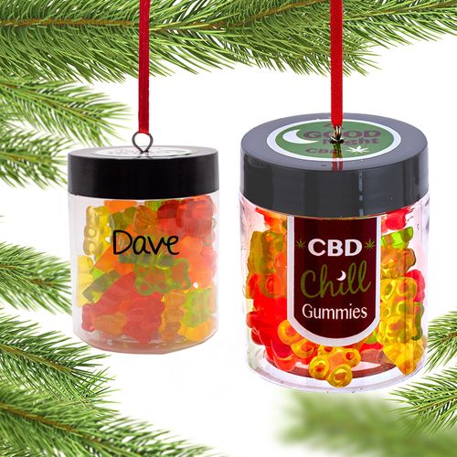 Personalized CBD Gummies Christmas Ornament