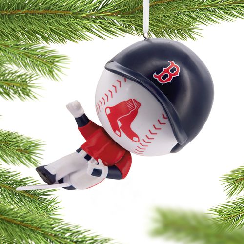 MLB Bouncing Buddy Sliding Boston Red Sox Christmas Ornament