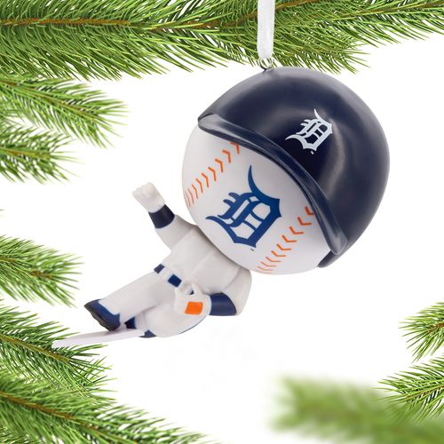 MLB Bouncing Buddy Sliding Detroit Tigers Christmas Ornament