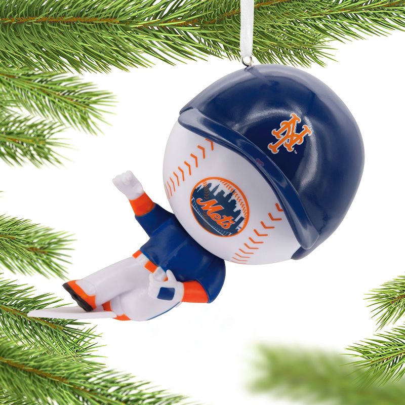 MLB Bouncing Buddy Sliding New York Mets Christmas Ornament - Personalized Christmas Ornaments 