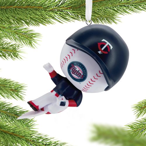 MLB Bouncing Buddy Sliding Minnesota Twins Christmas Ornament