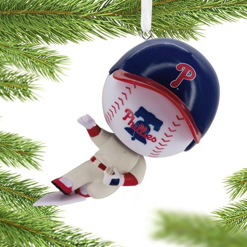 MLB Bouncing Buddy Sliding Philadelphia Phillies Christmas Ornament