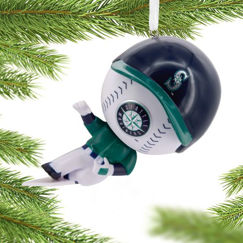 MLB Bouncing Buddy Sliding Seattle Mariners Christmas Ornament