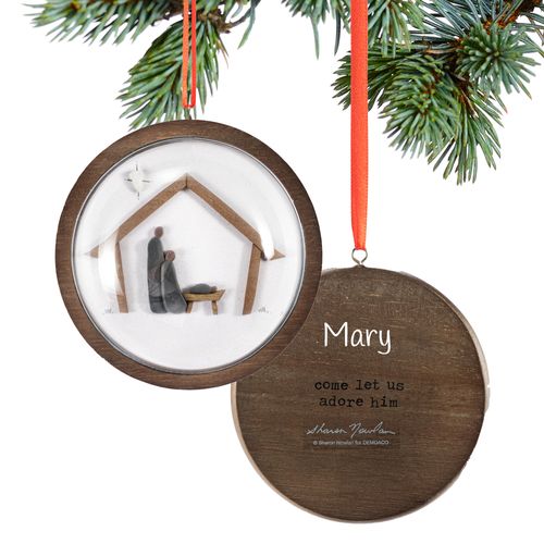 Personalized Come Let Us Adore Him Christmas Ornament