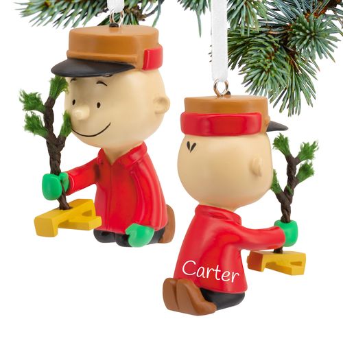 Hallmark Peanuts Charlie Brown With Tree Christmas Ornament