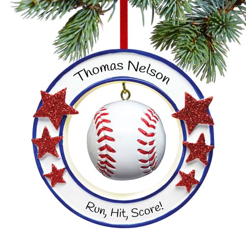 Personalized Tee Ball Christmas Ornament