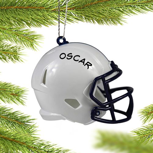 Personalized Penn State Football Helmet Christmas Ornament