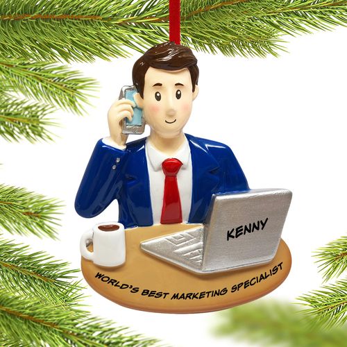 Personalized Marketing Specialist Christmas Ornament