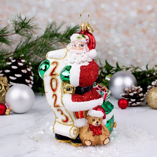 Christopher Radko Holy Jolly New Year Christmas Ornament