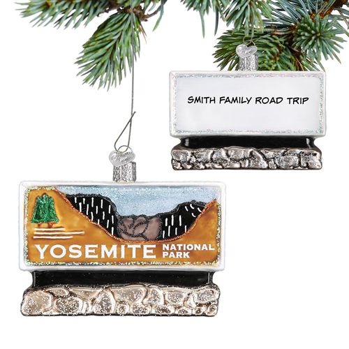 Personalized Yosemite Christmas Ornament