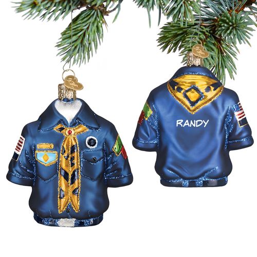 Personalized Boy Scout Shirt Christmas Ornament