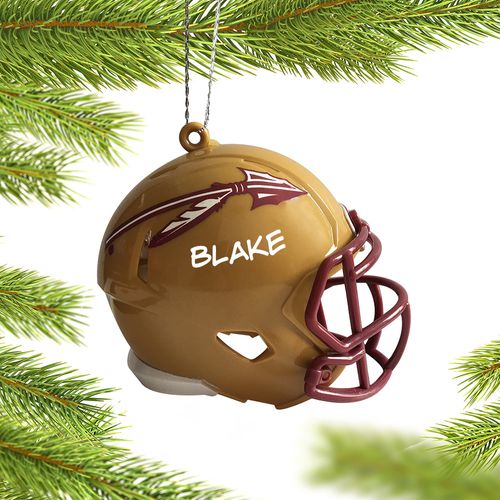 Personalized Florida State Football Helmet Christmas Ornament