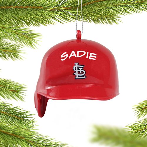 Personalized MLB St Louis Cardinals Batting Helmet Christmas Ornament