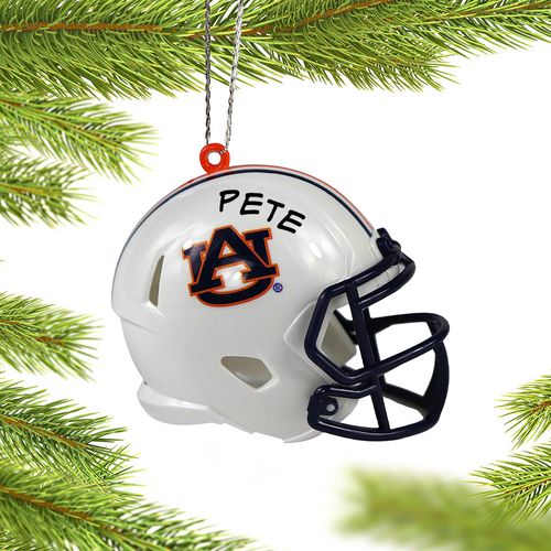 Personalized Auburn University Football Helmet Christmas Ornament