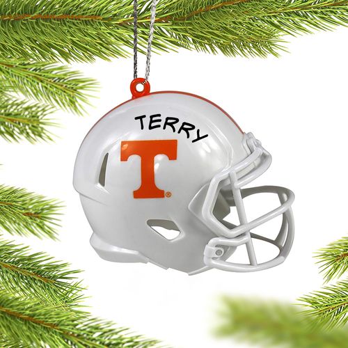 Personalized University of Tennessee Football Helmet Christmas Ornament