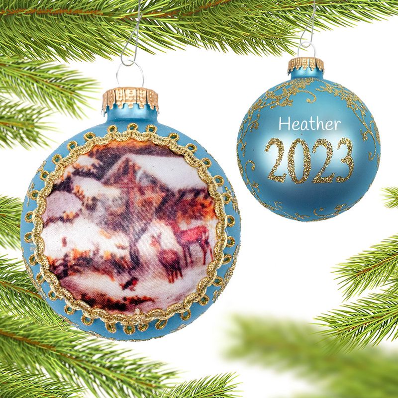 Krebs Personalized Dated Masters on Silk Christmas Ornament Personalized Christmas Ornaments