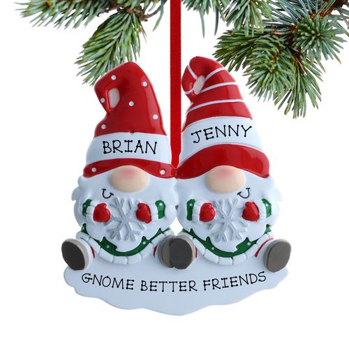 Personalized Gnome Couple Christmas Ornament